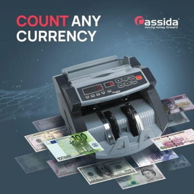 Cassida 5510 UV Back Loading Simple Bill Counter Currency Counting Machine