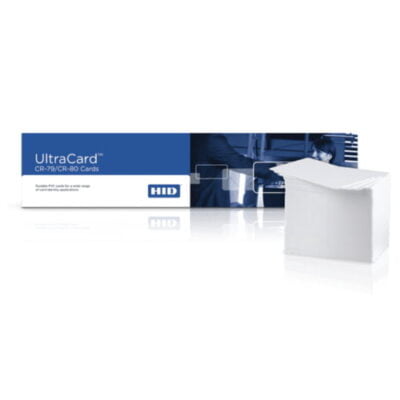 Fargo CR-80 UltraCard PVC Cards with Low-Coercivity Magnetic Stripe 500 Cards per box