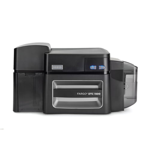 Fargo DTC1500 Dual Side ID Card Printer With flipper Tag