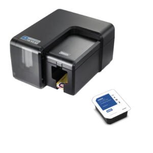 Fargo INK1000 Single-Sided Thermal Inkjet ID Card Printer with one set of INK