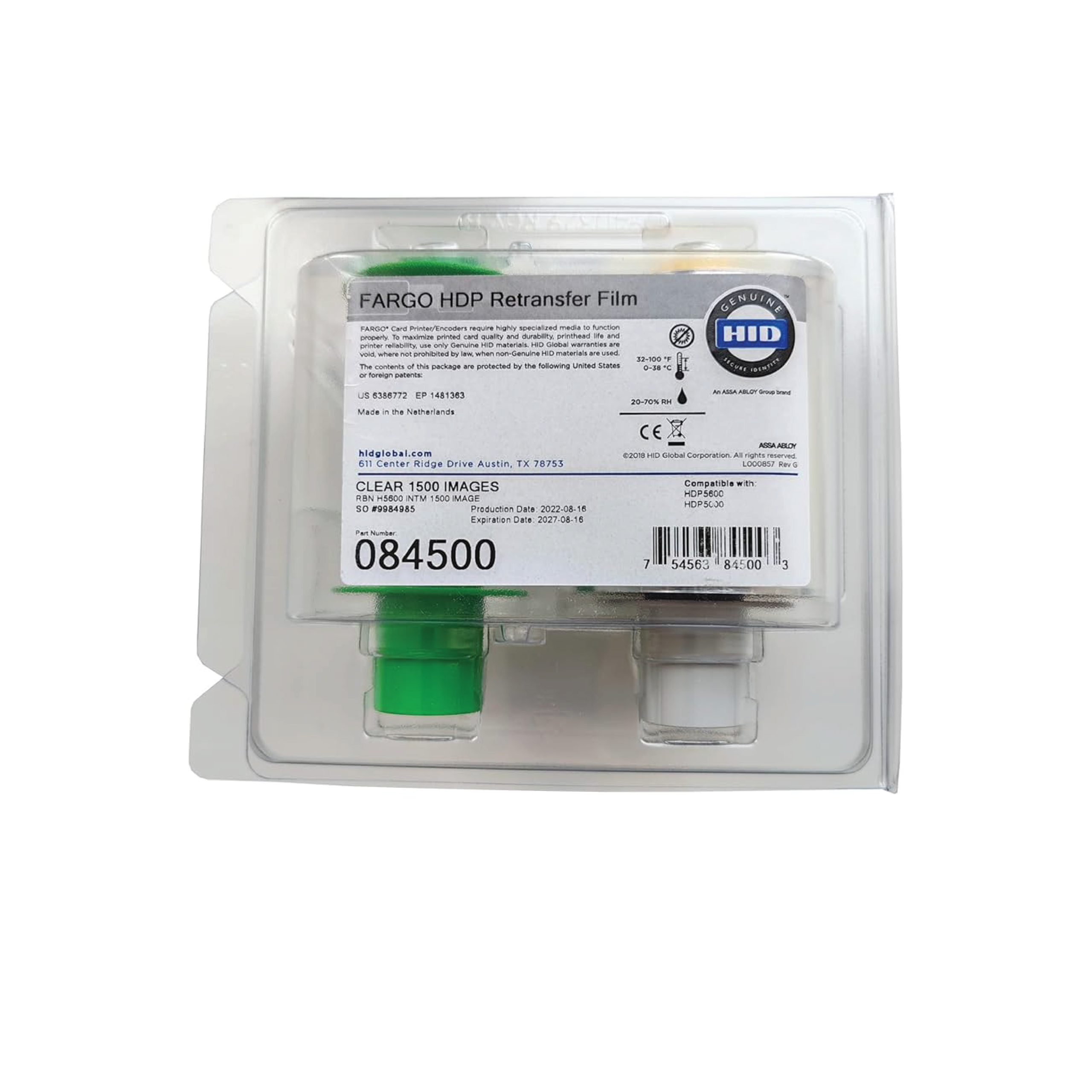 HDP5600/HDP5000e Standard Clear Film