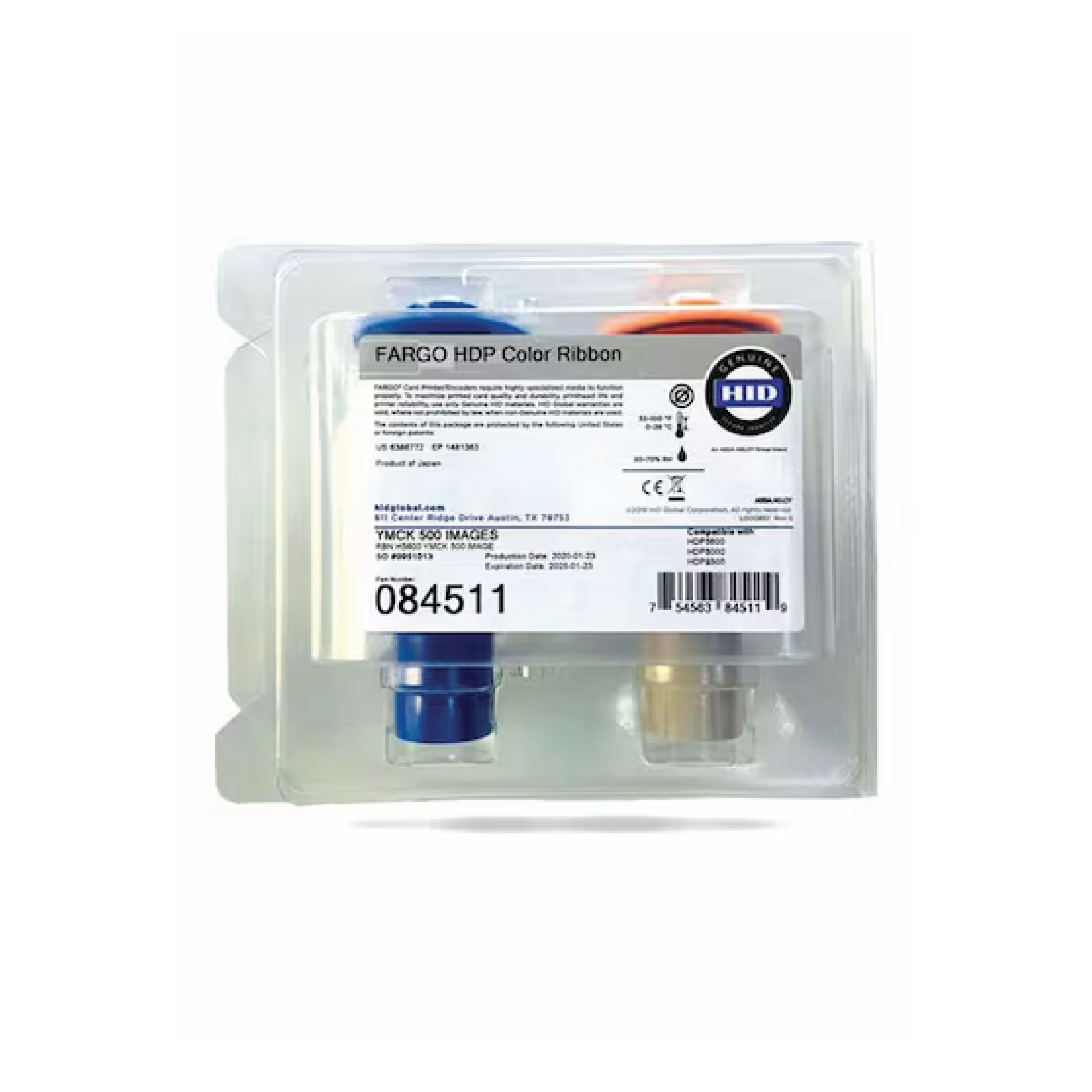 YMCK Full color ribbon with resin black panel 500 images UAE